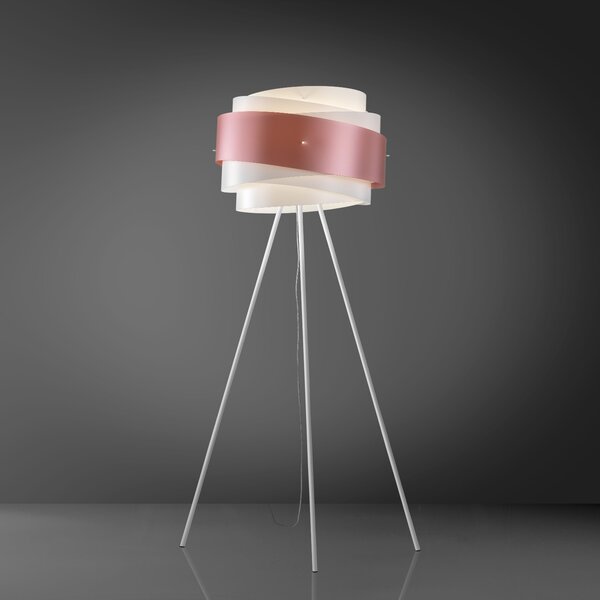 Piantana Moderna 3 Piedi Bea Polilux ® Pink Metal E Metallo 1 Luce E27
