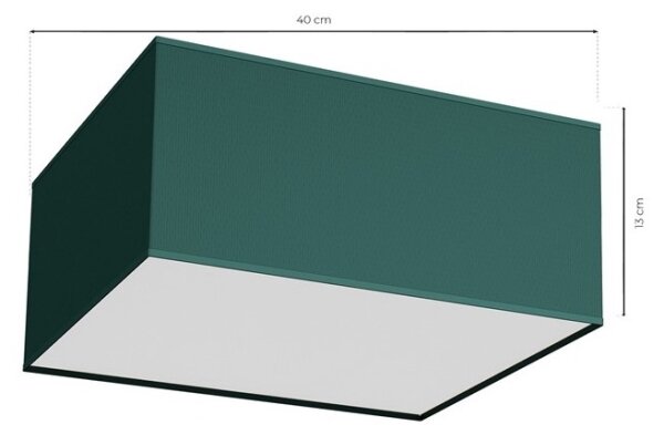 Plafoniera VERDE 2xE27/60W/230V 40x40 cm verde