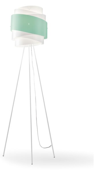 Piantana Moderna 3 Piedi Bea Polilux ® Verde Pastello E Metallo 1 Luce E27
