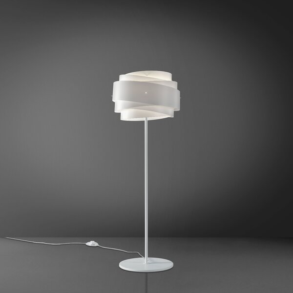 Piantana Moderna Bea Polilux ® Bianco E Metallo 1 Luce E27