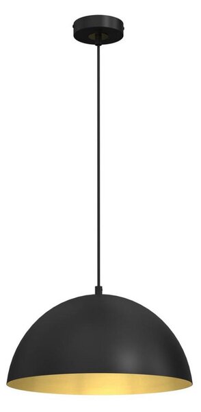 Lampadario su corda BETA 1xE27/60W/230V d. 35 cm nero