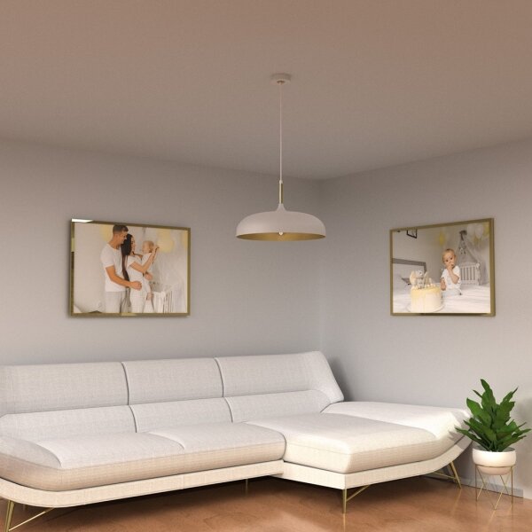 Brilagi - Lampadario a sospensione con filo ABRAHAM 1xE27/60W/230V diametro 45 cm bianco