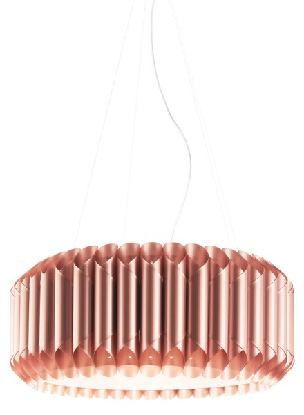 Sospensione Moderna Louise Polilux ® Rame E Metallo Cromo 1 Luce E27 D60Cm