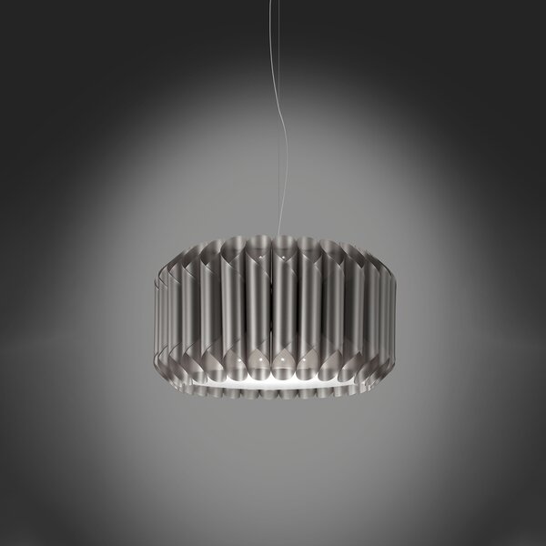 Sospensione Moderna Louise Polilux ® Argento E Metallo Cromo 1 Luce E27