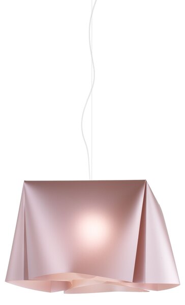 Sospensione Moderna Wanda Polilux ® Pink Metal E Metallo Cromo 1 Luce E27 D45Cm
