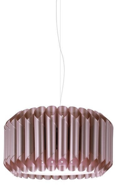 Sospensione Moderna Louise Polilux ® Pink Metal E Metallo Cromo 1 Luce E27