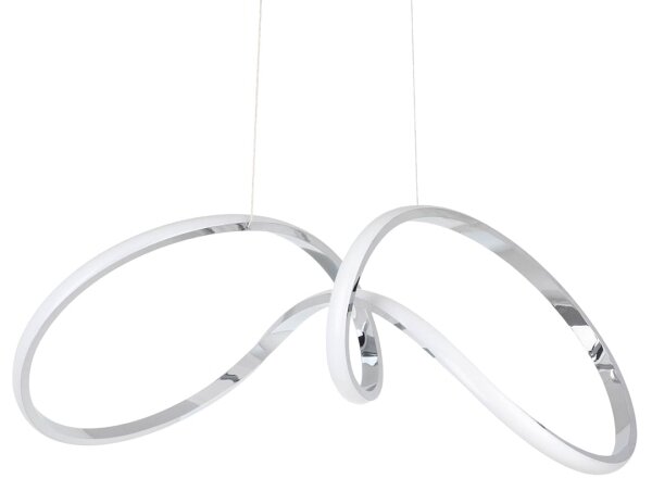 Lampadario LED a sospensione con filo TESORO LED/48W/230V cromo lucido