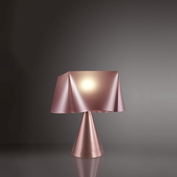 Lampada Da Scrivania Moderna Wanda Polilux ® Pink Metal 1 Luce E14