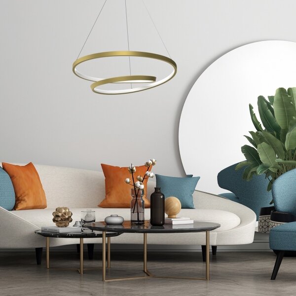 Lampadario LED a sospensione con filo LUCERO LED/48W/230V oro