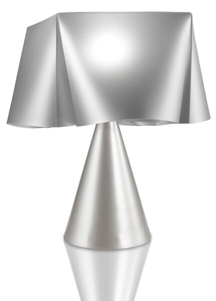 Lampada Da Scrivania Moderna Wanda Polilux ® Argento 1 Luce E14