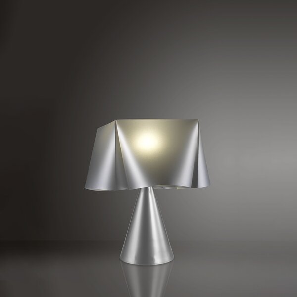 Lampada Da Scrivania Moderna Wanda Polilux ® Argento 1 Luce E14
