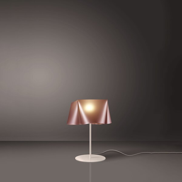 Lampada Da Scrivania-Ufficio Moderna Wanda Polilux ® Rame E Metallo 1 Luce E14