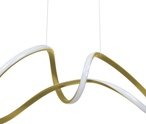 Lampadario LED su corda TESORO LED/48W/230V dorato