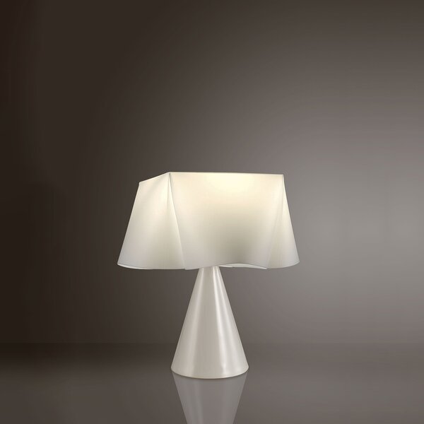 Lampada Da Scrivania Moderna Wanda Polilux ® Bianco 1 Luce E14