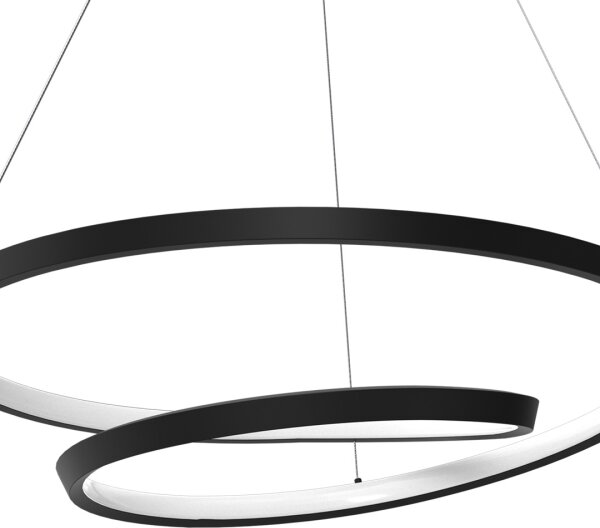 Lampadario LED a sospensione con filo LUCERO LED/48W/230V nero