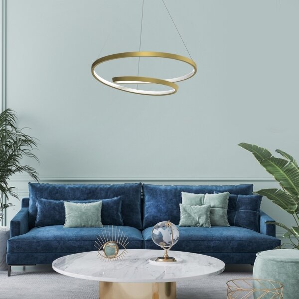 Lampadario LED a sospensione con filo LUCERO LED/48W/230V oro