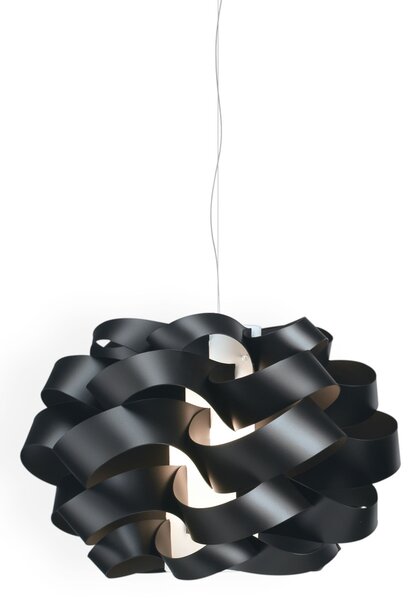 Sospensione Moderna Cloud Polilux ® Nero E Metallo Cromo 1 Luce E27