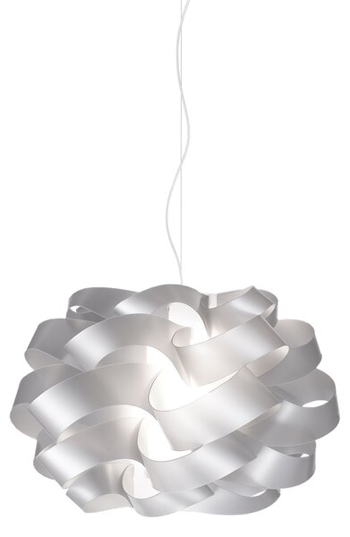 Sospensione Moderna Cloud Polilux ® Argento E Metallo Cromo 1 Luce E27 D.50Cm