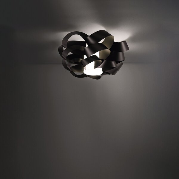 Plafoniera Moderna Cloud Polilux ® Nero 1 Luce E27 D50Cm