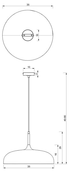 Brilagi - Lampadario a sospensione con filo ABRAHAM 1xE27/60W/230V diametro 35 cm blu