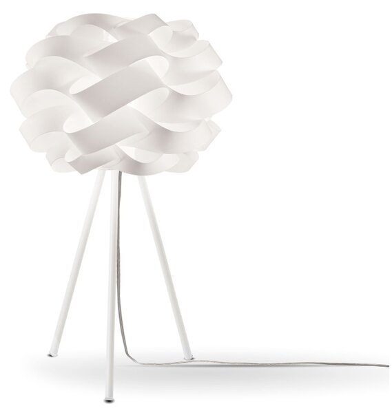 Lampada Da Scrivania-Ufficio Moderna Cloud Polilux ® Bianco E Metallo 1 Luce E27