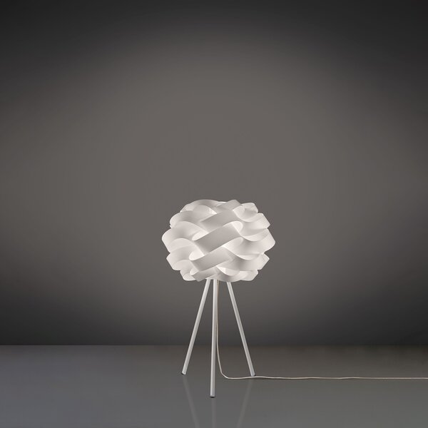 Lampada Da Scrivania-Ufficio Moderna Cloud Polilux ® Bianco E Metallo 1 Luce E27