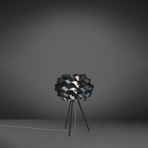 Lampada Da Scrivania-Ufficio Moderna Cloud Polilux ® Nero E Metallo 1 Luce E27