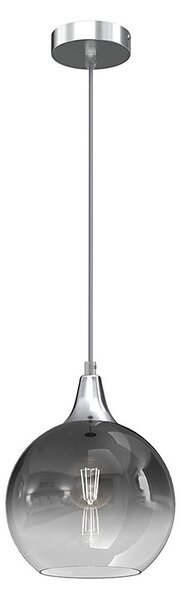 Lampadario a sospensione con filo MONTE 1xE27/60W/230V diametro 20 cm cromo opaco