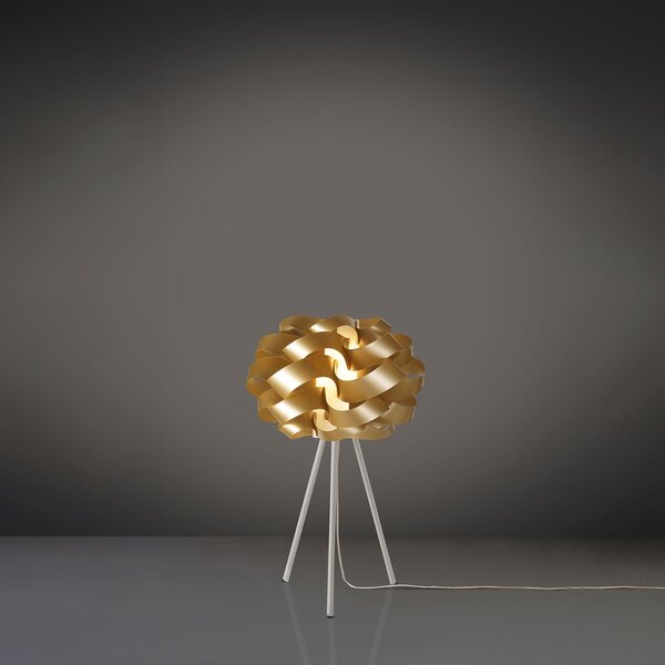Lampada Da Scrivania Moderna Cloud Polilux ® New Gold E Metallo 1 Luce E27