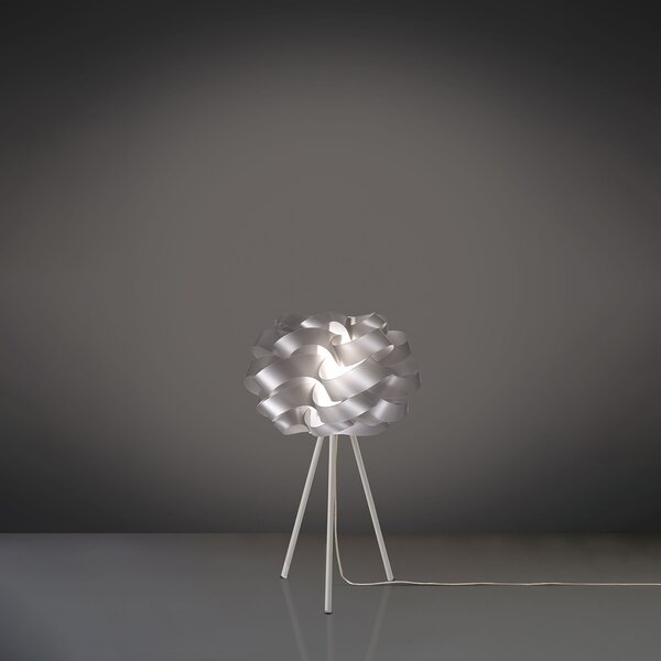 Lampada Da Scrivania Moderna Cloud Polilux ® Argento E Metallo 1 Luce E27