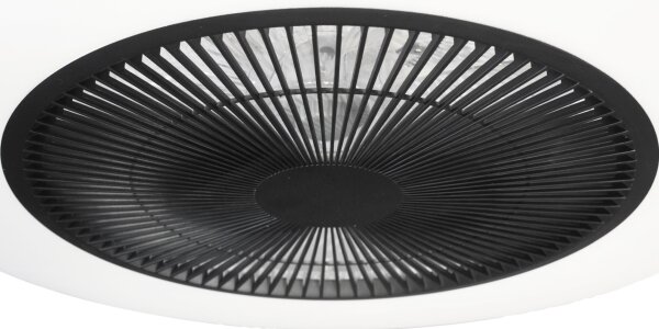Plafoniera LED dimmerabile con ventilatore ARIA LED/38W/230V nero/bianco + tc