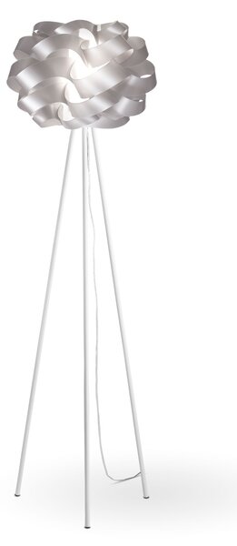 Piantana Moderna 3 Piedi Cloud Polilux ® Argento E Metallo 1 Luce E27