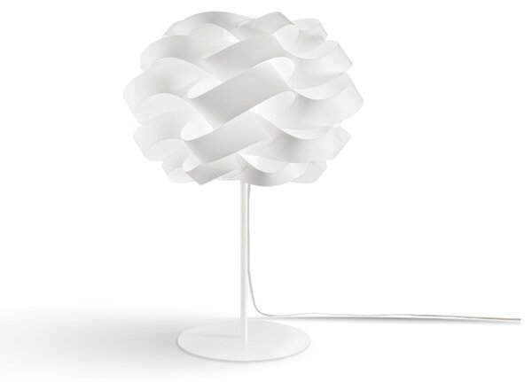Lampada Da Scrivania-Ufficio Moderna Cloud Polilux ® Bianco E Metallo 1 Luce E14