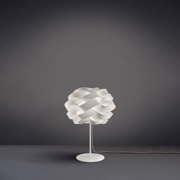 Lampada Da Scrivania-Ufficio Moderna Cloud Polilux ® Bianco E Metallo 1 Luce E14