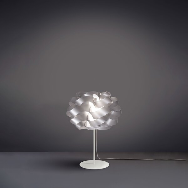 Lampada Da Scrivania Moderna Cloud Polilux ® Argento E Metallo 1 Luce E14