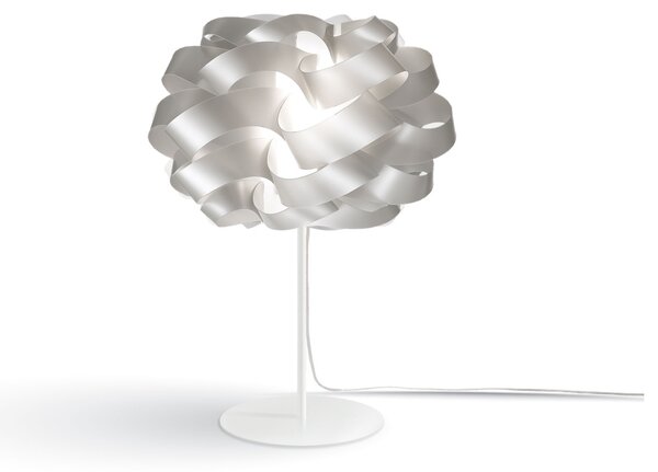 Lampada Da Scrivania Moderna Cloud Polilux ® Argento E Metallo 1 Luce E14