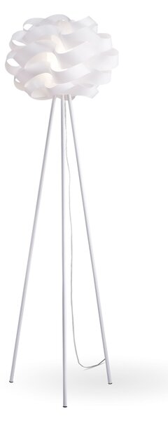 Piantana Moderna 3 Piedi Cloud Polilux ® Bianco E Metallo 1 Luce E27