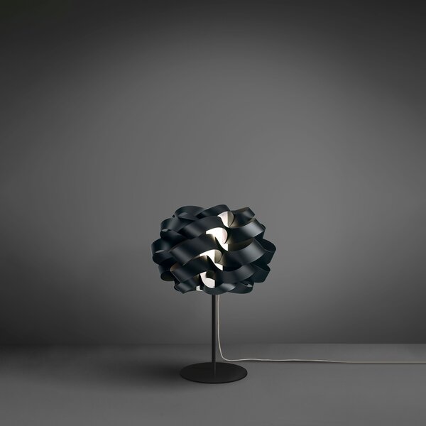 Lampada Da Scrivania-Ufficio Moderna Cloud Polilux ® Nero E Metallo 1 Luce E14