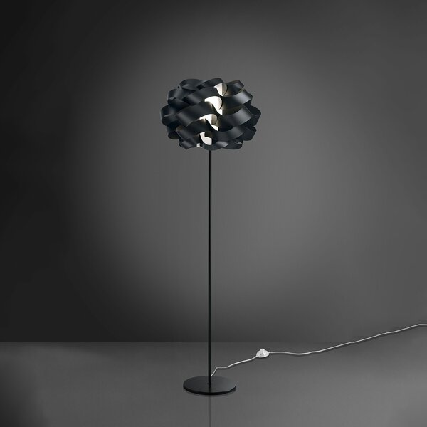 Piantana Moderna Cloud Polilux ® Nero E Metallo 1 Luce E27