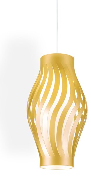 Sospensione Moderna Helios Polilux ® New Gold 1 Luce E27 H61Cm
