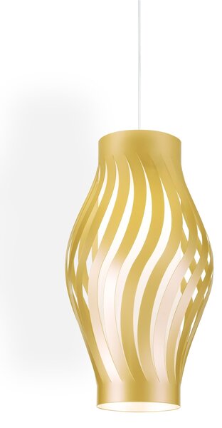 Sospensione Moderna Helios Polilux ® New Gold 1 Luce E27 H32Cm