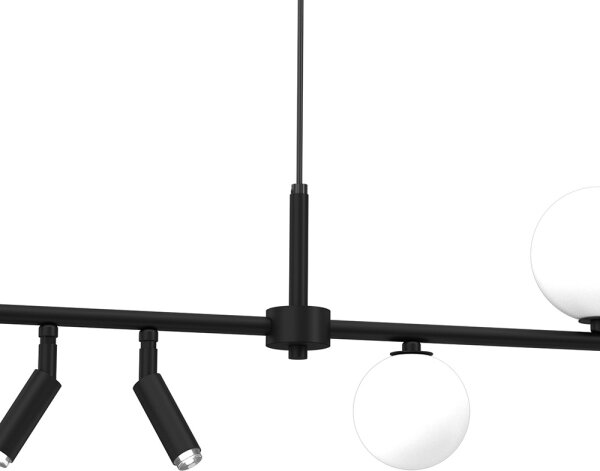 Lampadario a sospensione con filo SIRIO 5xG9/25W/230V nero
