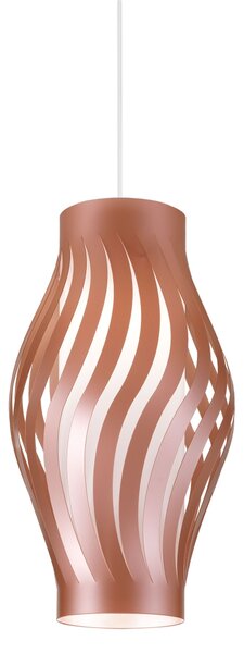 Sospensione Moderna Helios Polilux ® Rame 1 Luce E27 H40Cm