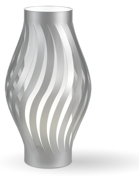 Lampada Da Scrivania-Ufficio Moderna Helios Polilux ® Argento 1 Luce E14