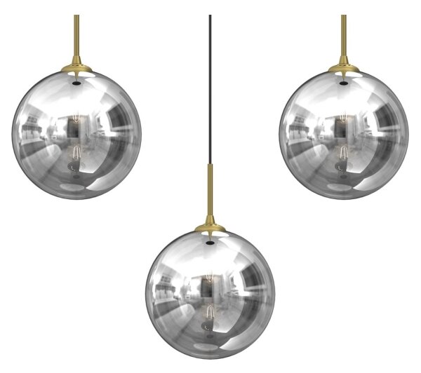 Lampadario a sospensione con filo REFLEX 3xE14/40W/230V