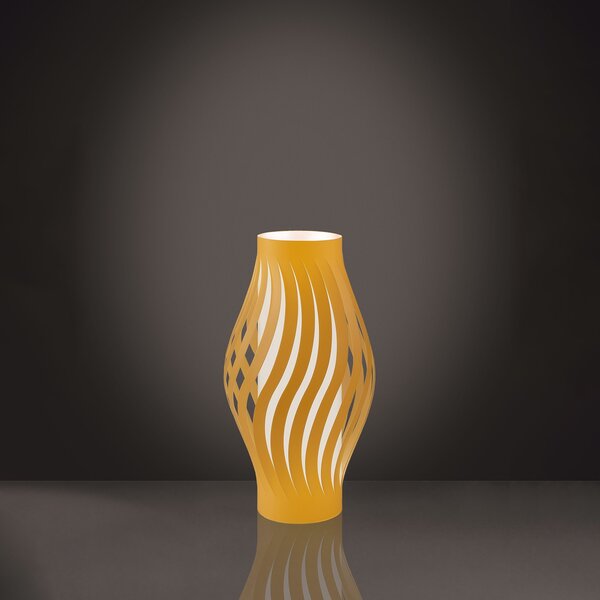 Lampada Da Scrivania Moderna Helios Polilux ® Ocra Pastello 1 Luce E14