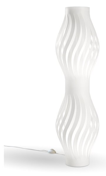 Piantana Moderna Helios Polilux ® Bianco 2 Luci E27 H123Cm