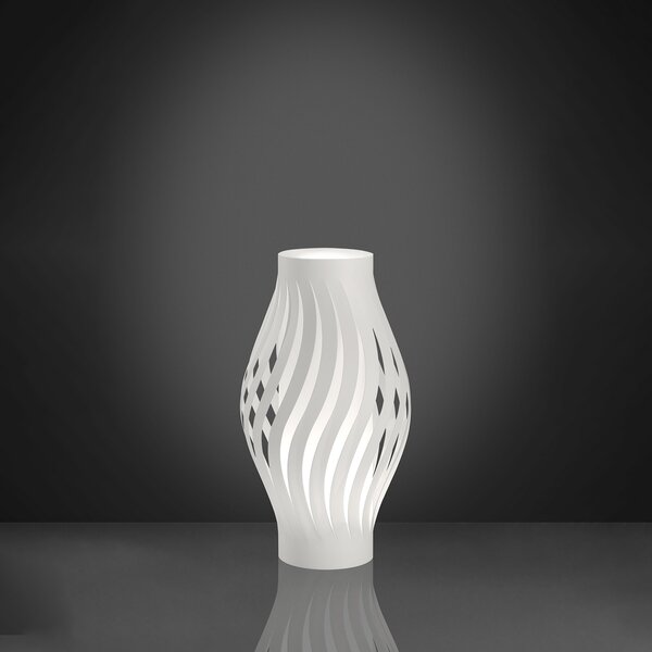 Lampada Da Scrivania-Ufficio Moderna Helios Polilux ® Bianco 1 Luce E14