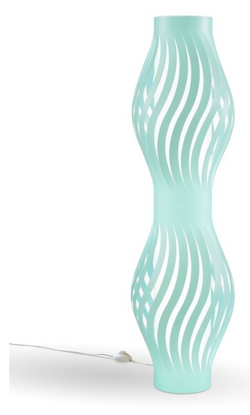 Piantana Moderna Helios Polilux ® Verde Pastello 2 Luci E27 H123Cm