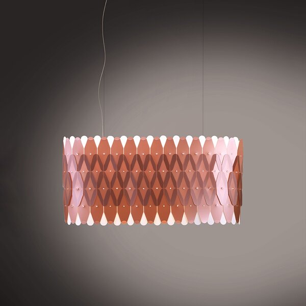 Lampadario Moderno Amanda Polilux ® Rame E Metallo Cromo 6 Luci E27